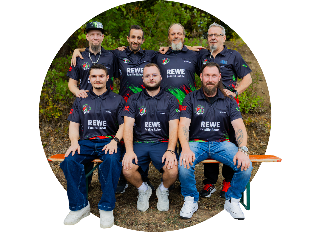 Mannschaftsfoto von Eintracht Walldürn Darts 1